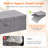 80l Under Bed Storage Containers, 9.8 Inch Tall Underbed Clothes Storage Organizer Bin With Sturdy Sidewalls, Bottom, 3 Lids, Deep Storage Drawer For Clothes, Shoes, Blankets, Pillows 2 Pack-1844224810