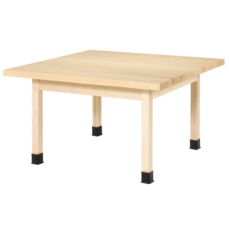 Table d’activité carrée 48", Dessus en érable