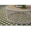Table basse ronde en tricot pour l'extérieur