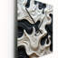Noir et blanc Opt Art Rythme pulsé I - Horloges murales abstraites-1025184710