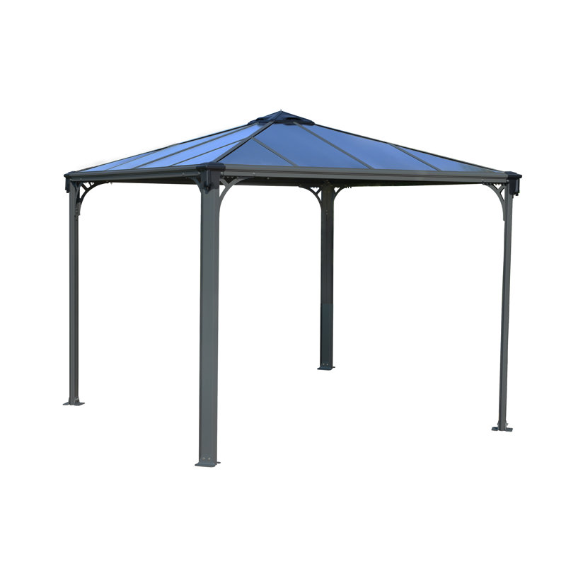 Palermo Aluminium Gazebo, 108.14 cm H x 116.14 cm W x 116.14 cm D