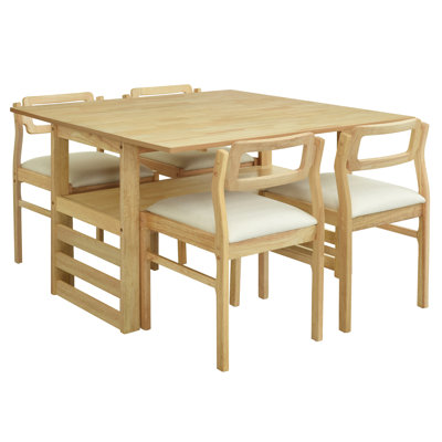 Ensemble de table de salle à manger extensible 5 pièces Modern