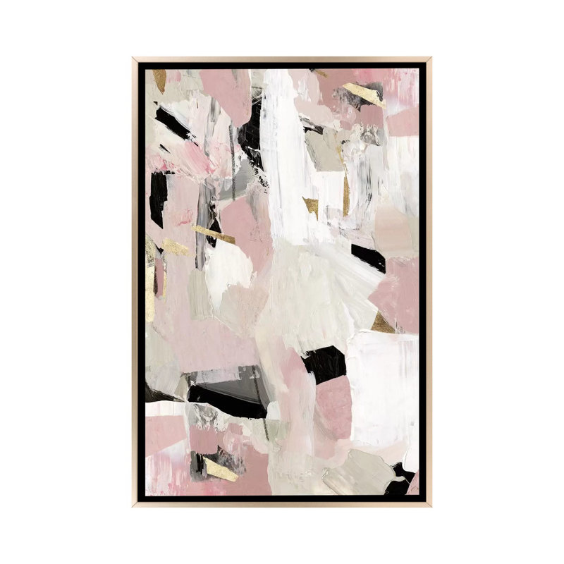 «Black Rose Gold II», reproduction d'art sur toile encadrée, H 48 po x l 32 po, Impression encadrée sans passe-partout