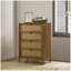 Ensemble de chambre à coucher en bois d'hévéa 6 pièces Vichy