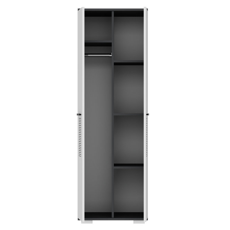 Wardrobe, Blanc / noir