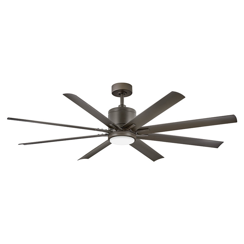 Ventilateur de plafond à DEL Hinkley Vantage, Bronze mat métallique, Bronze