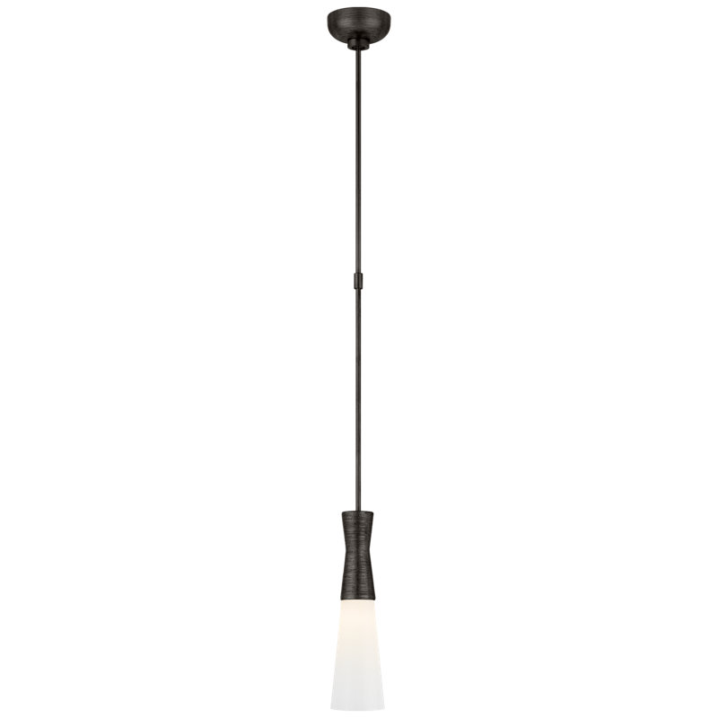 Kelly Wearstler Utopia Pendant, 14.25" H x 4" W x 4" D, Aged Iron