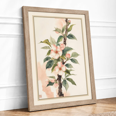 Flowering Branch Study Botanical - Framed Print