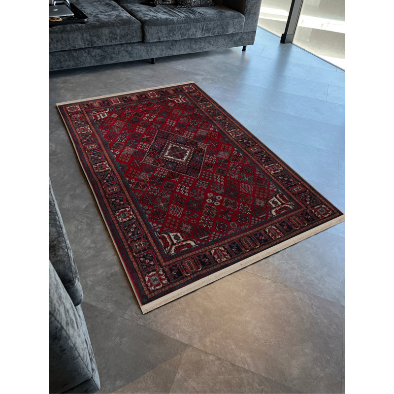 Tapis rectangulaire Yajat, Rectangle 4 pi x 5 pi 11 po