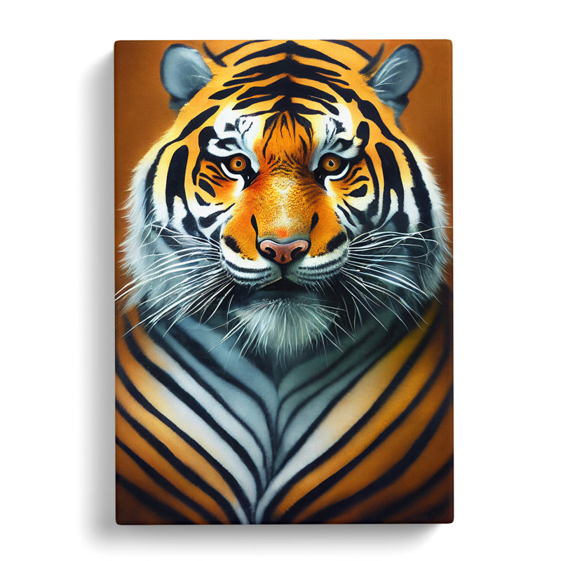 Portrait Of A Tiger No.3 - Wrapped Canvas, 50cm H x 35cm W x 3cm D