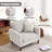 Modern 2 Accent Chairs And Loveseat Living Room Set, Mid-Century Upholstered Furniture-650138180