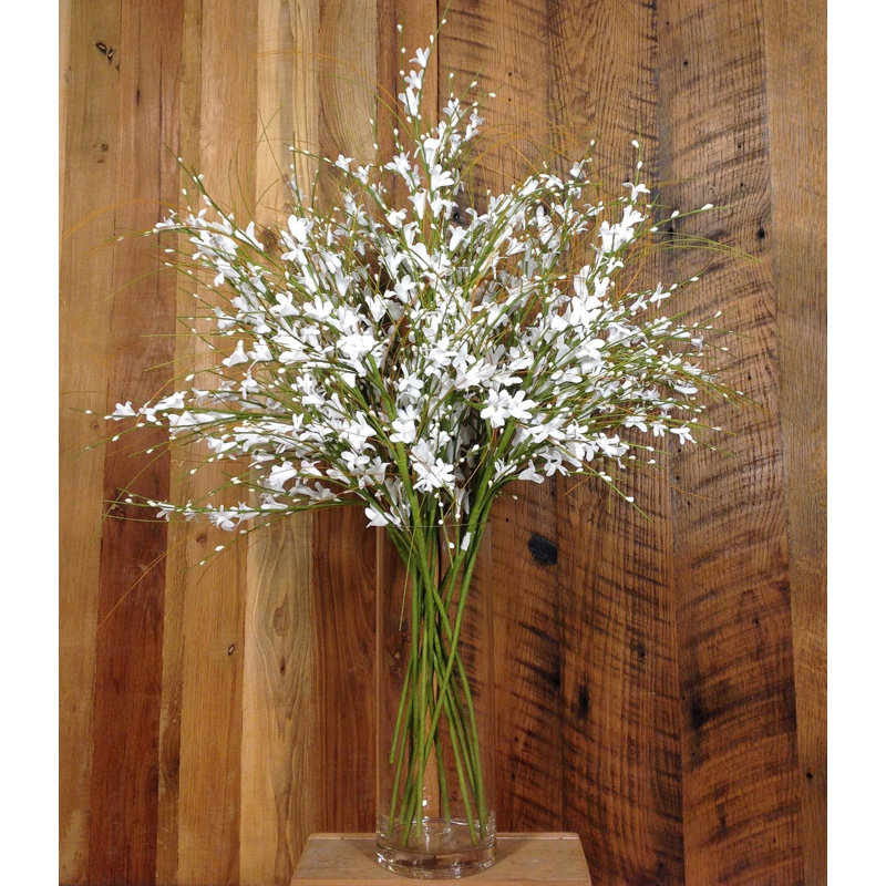 Faux Flower Arrangement, White