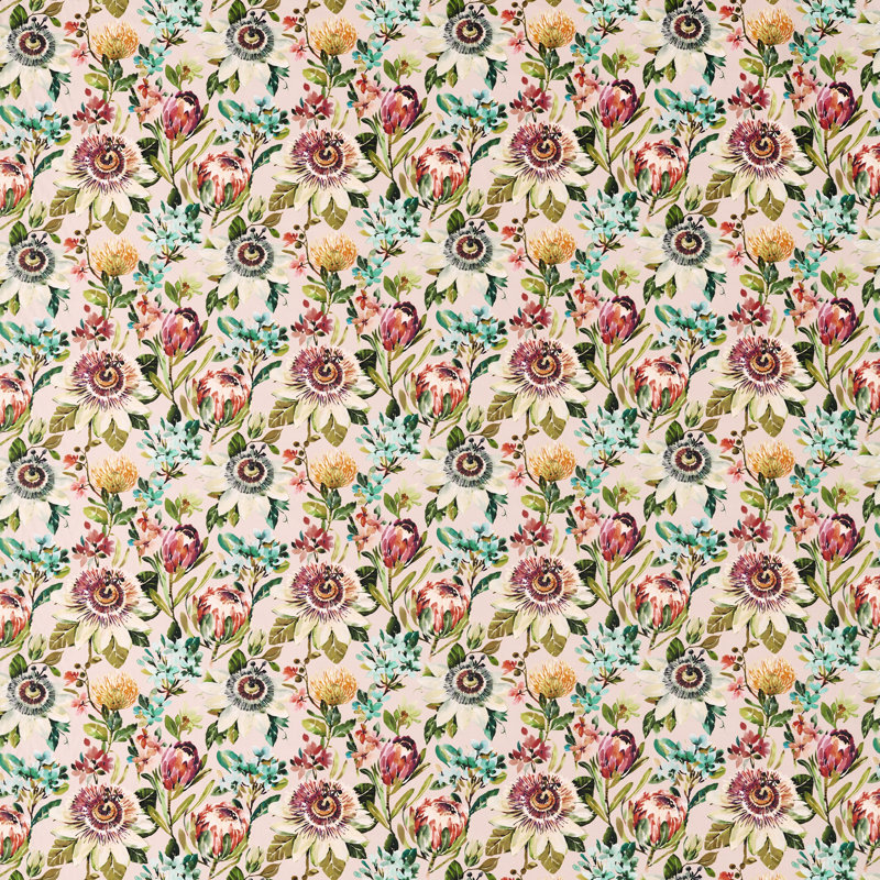 Amazonia Paradise Performance Fabric, Blush