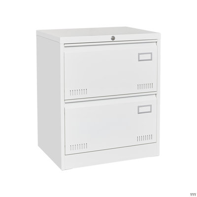 Filing Cabinet Lateral File Cabinet 2 Drawer, Filing Cabinets With Lock, Locking Metal File Cabinets Three Drawer Office Cabinet For Legal/Letter/A4/F4 Home Offic