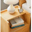 40cm W Rubberwood Bedside Table