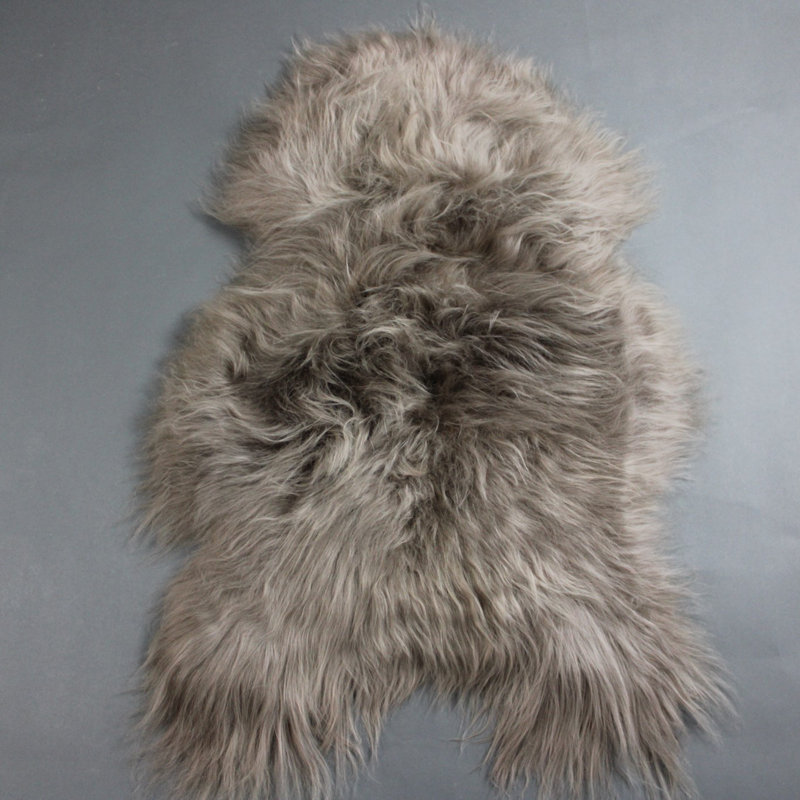 Kearney Solid Colour Sheepskin Area Rug, Novelty 65 x 95cm