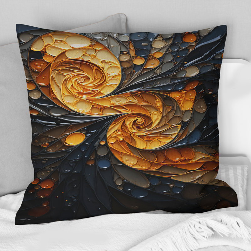 Coussin Spiral Tangle - Abstract Spirals