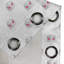 Rideau à oeillets 2 panneaux East Urban Home Cat, gris pâle, rose et blanc-106370869