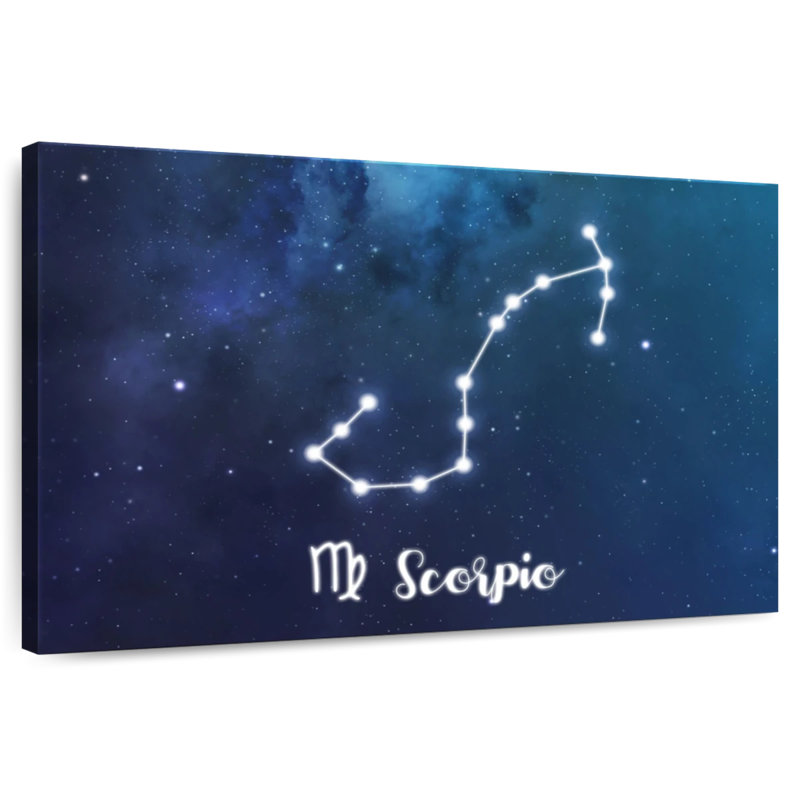 Adella Scorpio Zodiac Constellation, 8" H x 12" W
