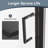 34 In. W * 72 In. H Semi-Frameless Pivot Shower Door, 1/4" (6Mm) Thick Clear SGCC Tempered Glass Door, Pivot Swing Shower Door For Bathroom, Single Glass Panel, Matte Black, Reversible Installation