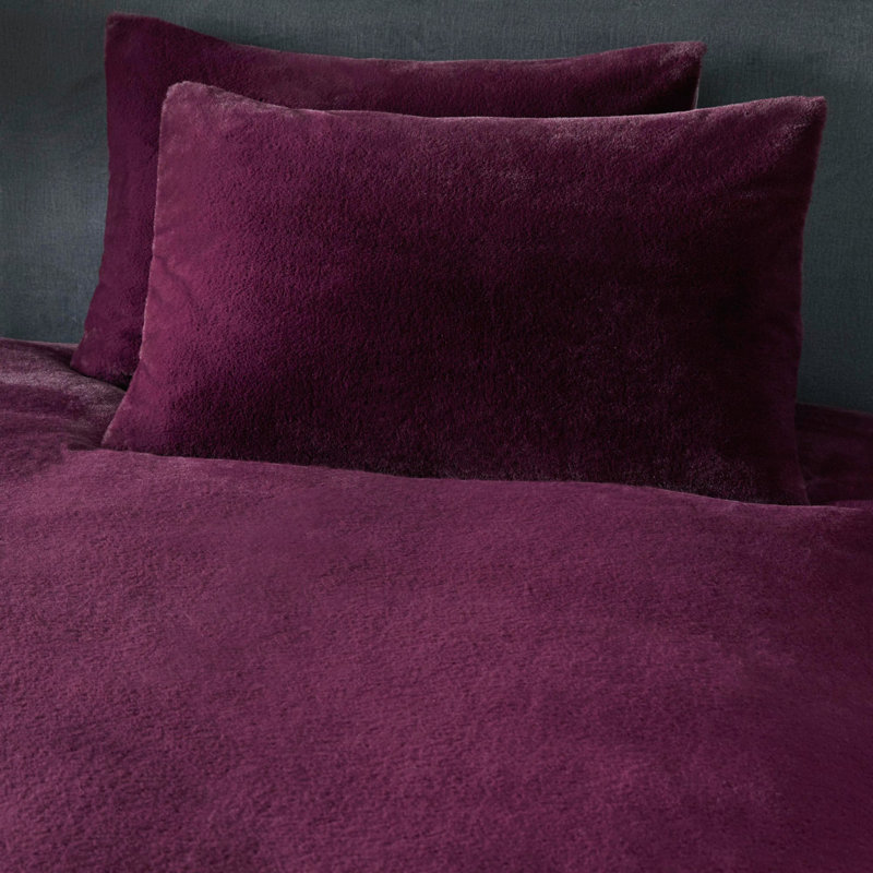  Polyester Duvet Set, Damson, Double - 2 Standard Pillowcases