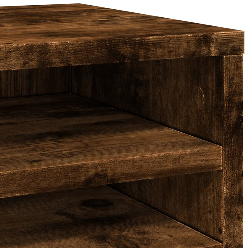  Desk Organiser 36X26x29.5 Cm Engineered Wood, Smoked Oak