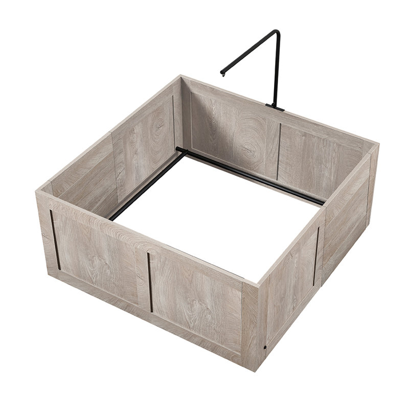 Boîte de mise bas Unipaws pour chiens, enclos de petite taille, enclos pour chiots, Gris patiné, H 17,7 po