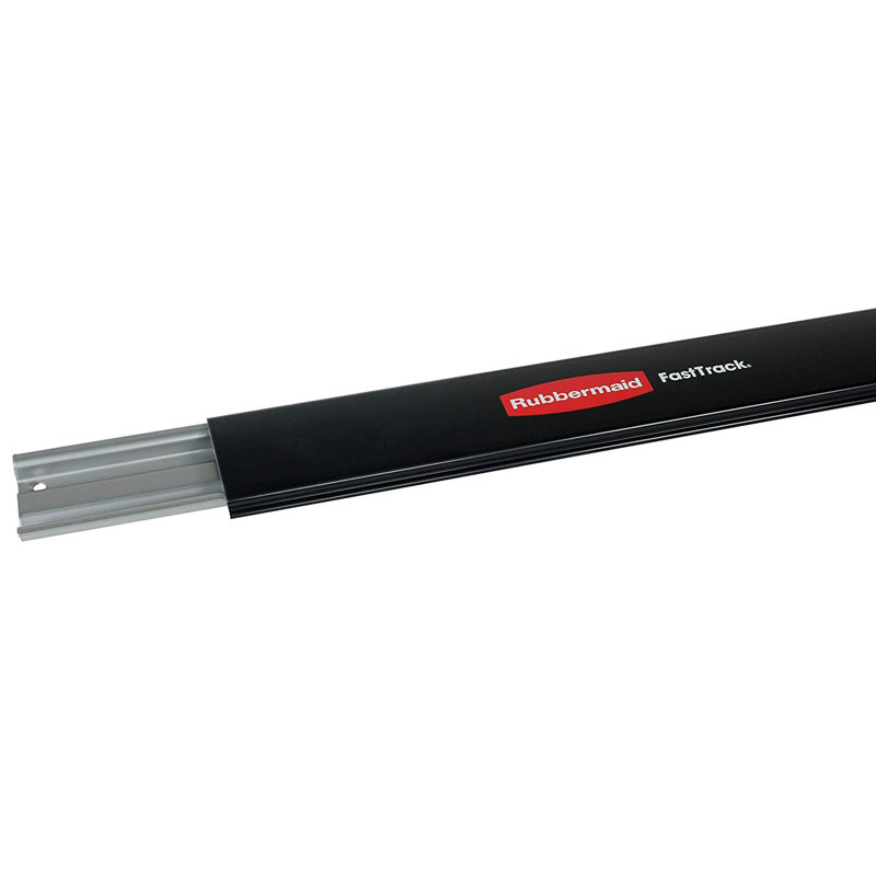 Rubbermaid 2 48 Inch Horizontal Wall Storage Rail W/ Garage & S Hooks (6 Pack)