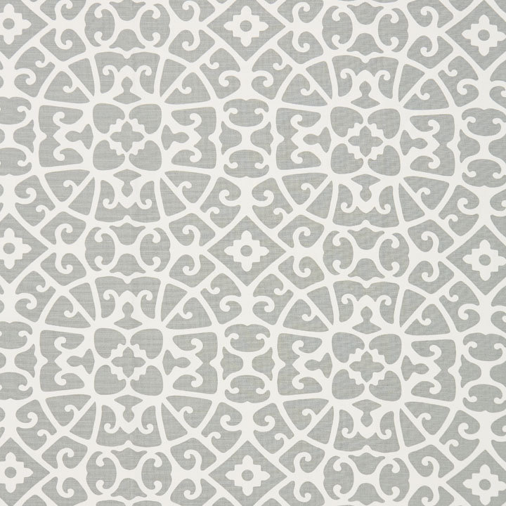 Tissu en treillis Oriana Anshun, Étain