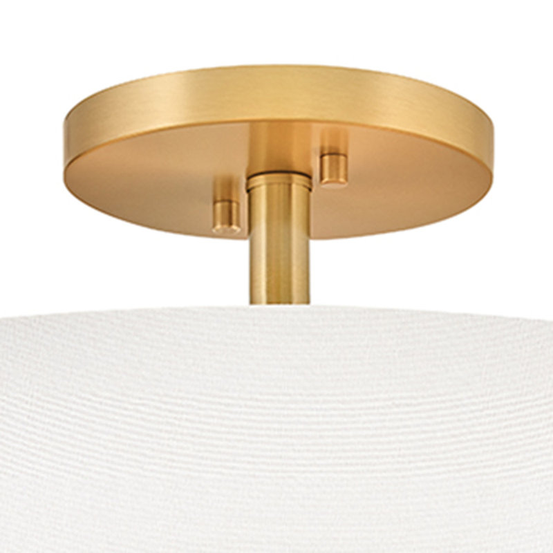 Hinkley Halle Semi Flush Mount, Lacquered Brass
