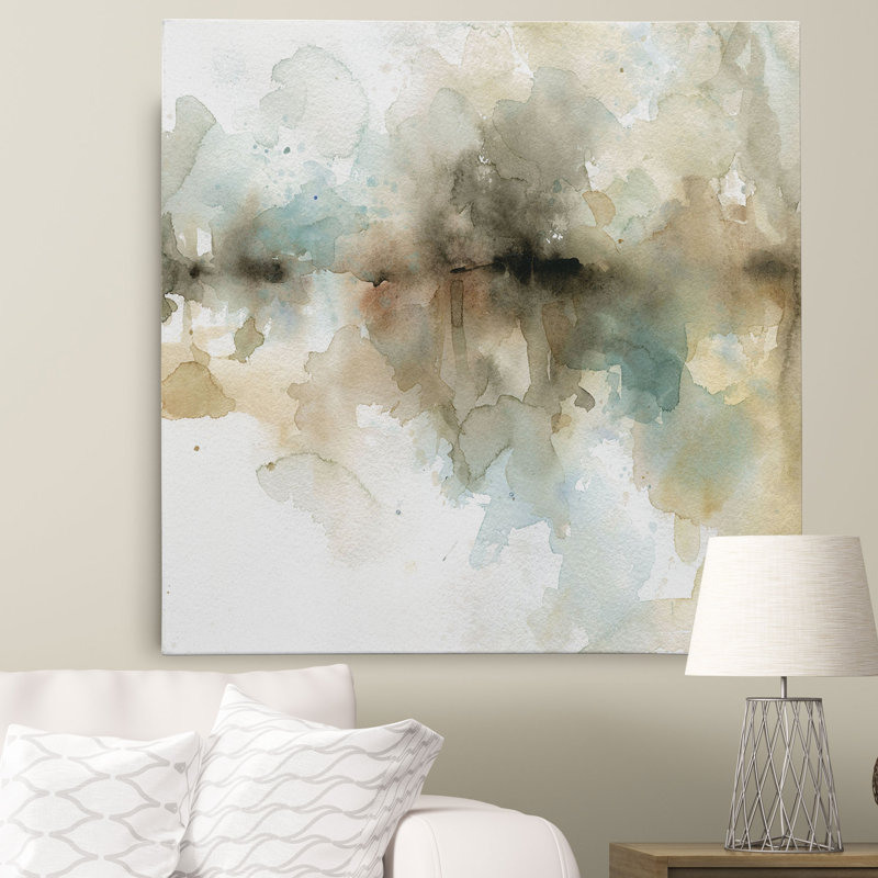 « island brume ii », reproduction d’art sur toile tendue, H 24 po x l 24 po x P 1,5 po