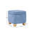  Contemporary Bouclé Upholstered Small Storage Ottoman With EZ Assembly  Wood Legs-1543673230