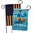 Drapeau de jardin en polyester 2 côtés 1 pi 5 po x 1 pi