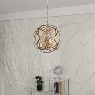 Quon 4 - Light Dimmable Globe Chandelier