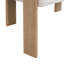 Causeuse ronde avec accoudoirs (beige et naturel)