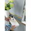 Ensemble de 2 plateaux en marbre blanc - 8 po x 4 po - Blanc