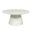 Table basse ronde en béton Caldera - Blanco-567856973