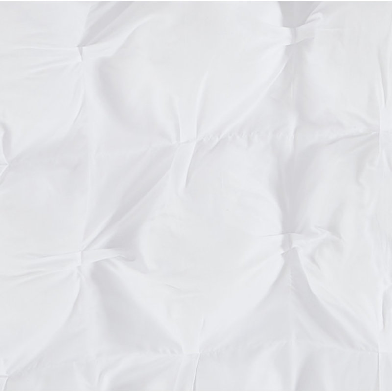 Napperon vraiment doux - rembourré, microfibre douce, Blanc, Édredon pour très grand lit + 2 taies décorativ