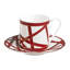 Missoni Coffee Cup & Saucer Nastri  Diam. 2.3", H 2.5", Cap. 4 Oz, Saucer Diam. 4.75"-146143638-146143637