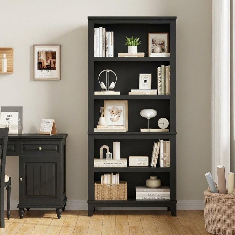 181.2cm H x 80cm W Bookcase, Black