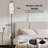PeeNoke 68.5" Standing Floor Lamp Hand Drawn Boho Rainbows Cute Set Pastel Earthy Colors Elements Dimmable Metal Pole Lamp with Linen Lampshade LED Bulb Included