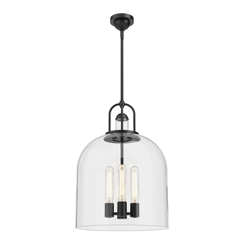 Alwaleed 4 - Light Unique/Statement Pendant, Matte Black