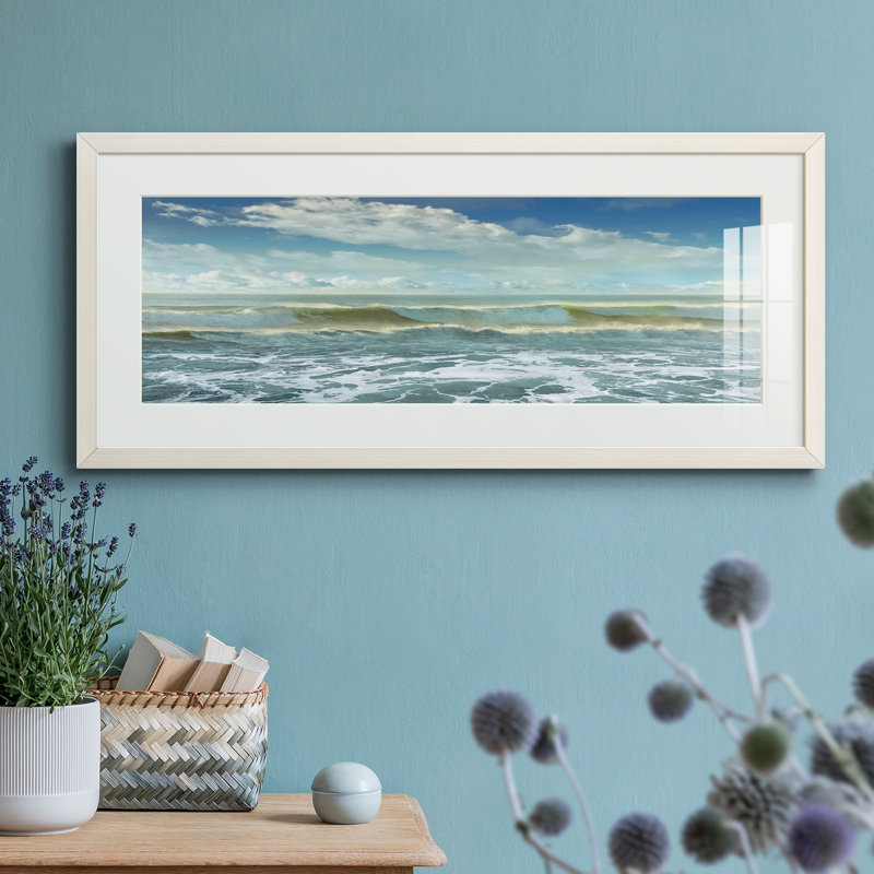 Peinture sur papier encadrée