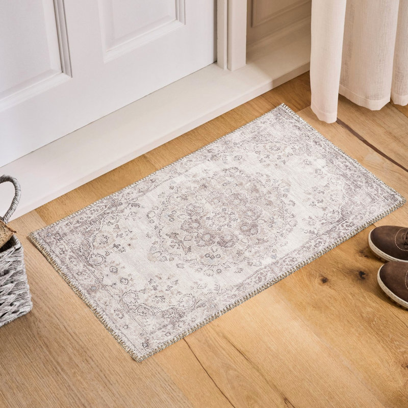 2 pi Tapis multicolore X 3, médaillon d'aspect fabriqué à la main, doux et durable, teint Tapis profond avec motif en médaillon, pile, coffre-fort