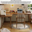 Bureau simple en bois massif en forme de L-935666314