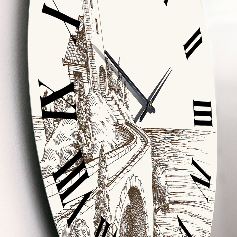 Très grande horloge murale Monalda, Petit