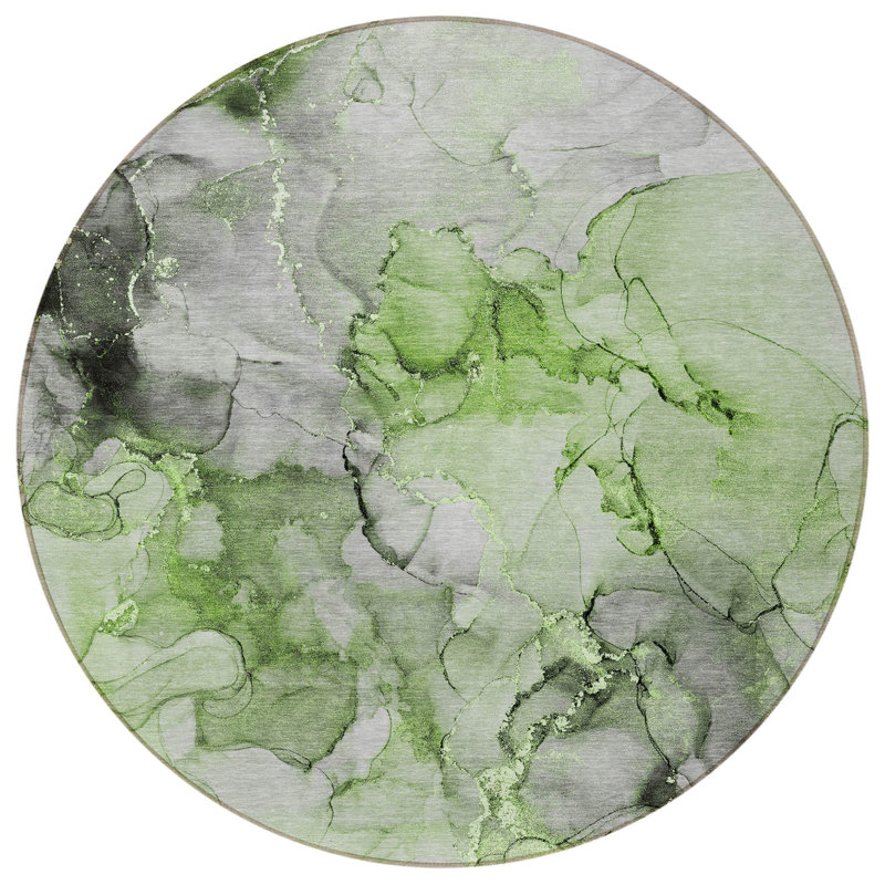 Tapis extérieur rond rond 8 po