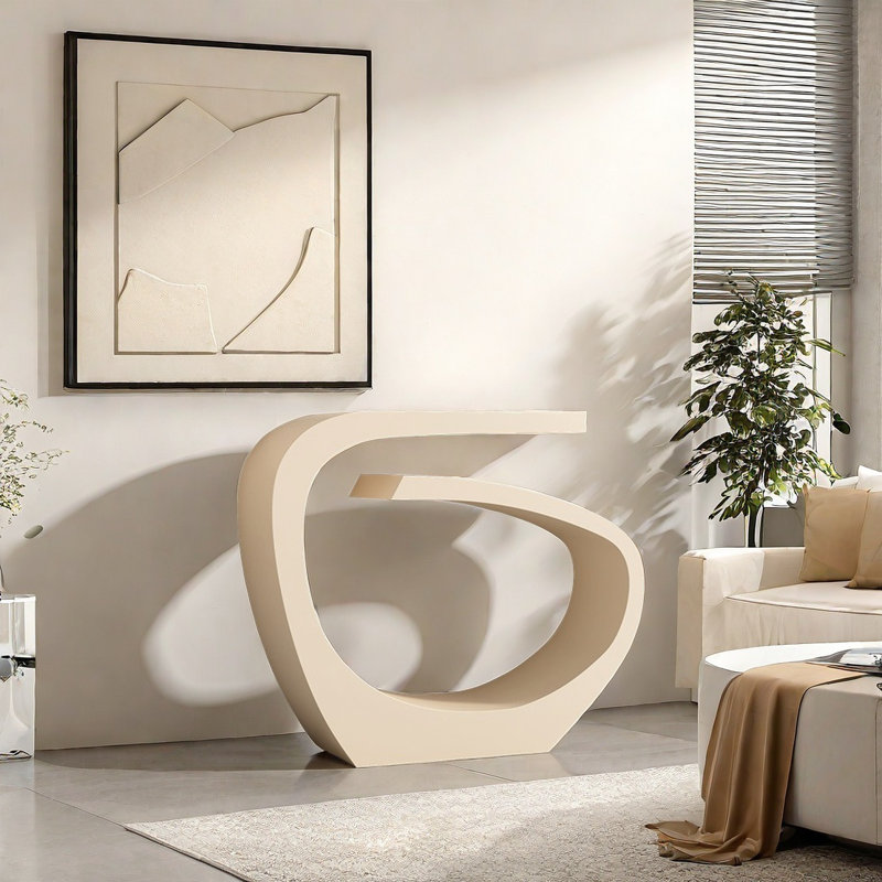Alquan, 33.46" H x 39.37" W x 11.81" D, Cream