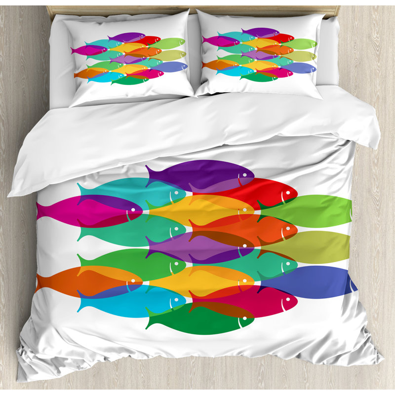 Coastal Polyester Duvet Cover, King