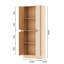 Garde-manger autoportant de 71 po de hauteur, armoire à 4 portes avec tablettes réglables, huche de cuisine pour la cuisine et la salle à manger, chêne-905410551